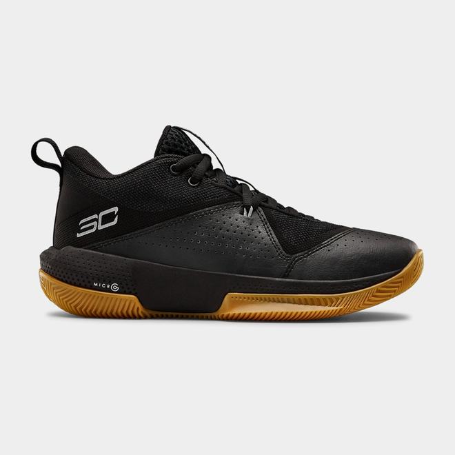 Under Armour SC 3ZER0 IV - Chlapcenske Basketbalove Topanky - Čierne/Siva